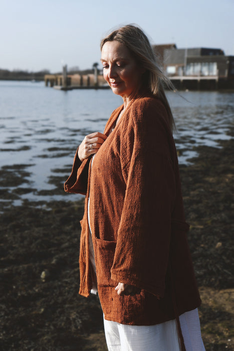 The Indira Kimono Jacket ~ Rust