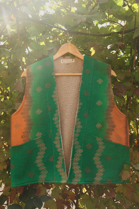 Kantha Teddy Gilet M/L