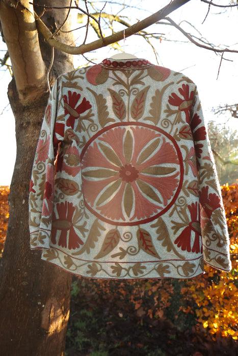 Earthy Suzani Embroidered Jacket