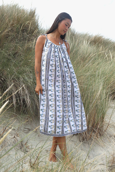 The Kalyani Midi Dress ~ Bluebell