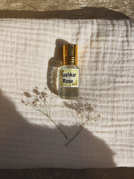 Natural Essential Oil Perfume ~ Pushkar Rose
