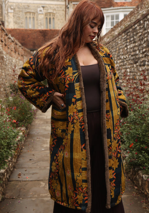 The Wanderlust Kantha Coat
