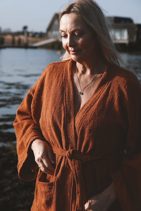The Indira Kimono Jacket ~ Rust