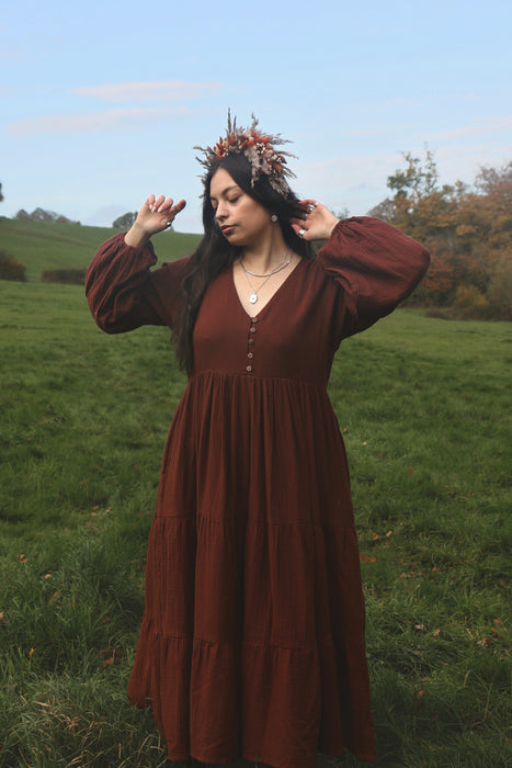 ✺ The Gaia Dress - Chestnut ✺
