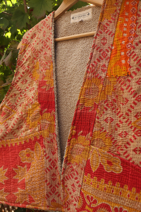 Kantha Teddy Gilet M/L