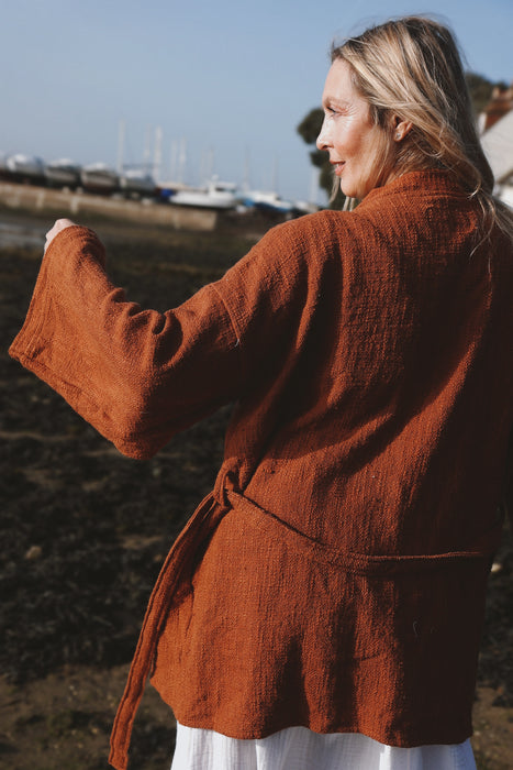 The Indira Kimono Jacket ~ Rust