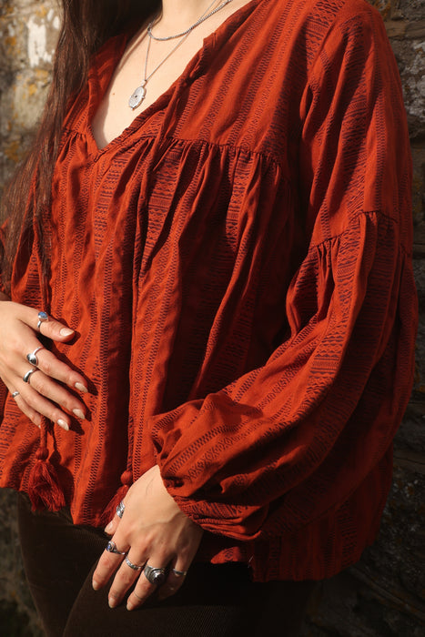 The Isha Blouse - Rust