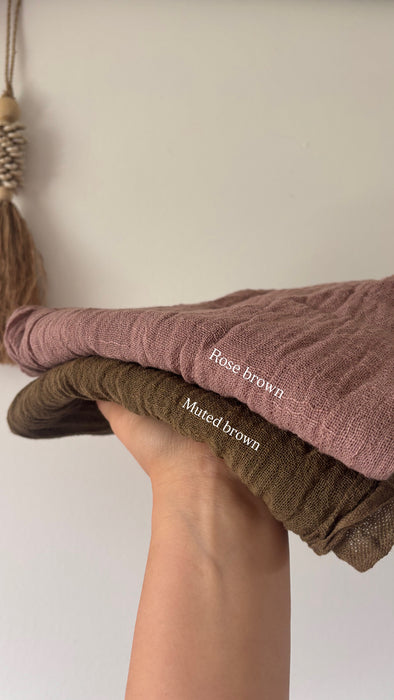 Soft Raw Cotton Multiway Scarf