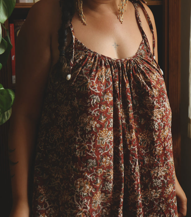 The Kalyani Midi Dress ~ Spiced Mulberry