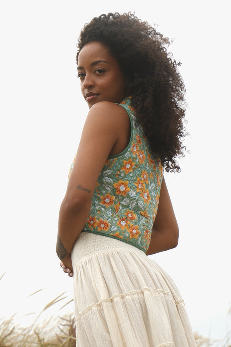 The Ritu Vest - Sage