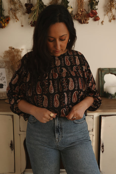 The Lula Blouse - Midnight