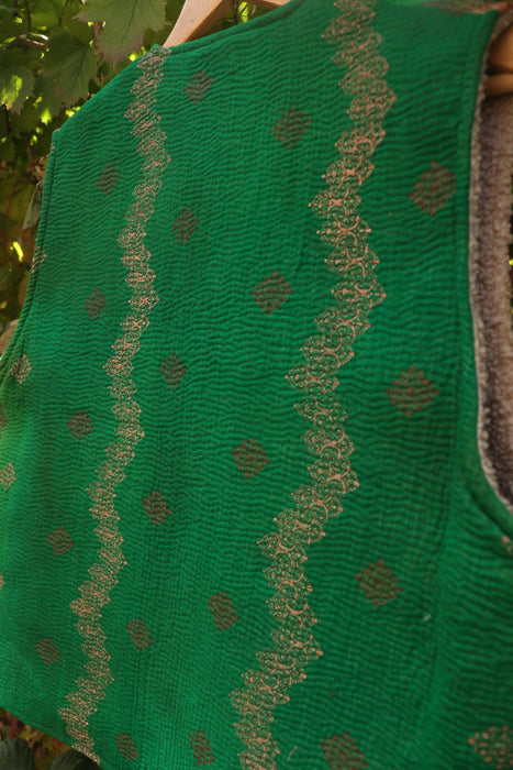 Kantha Teddy Gilet M/L
