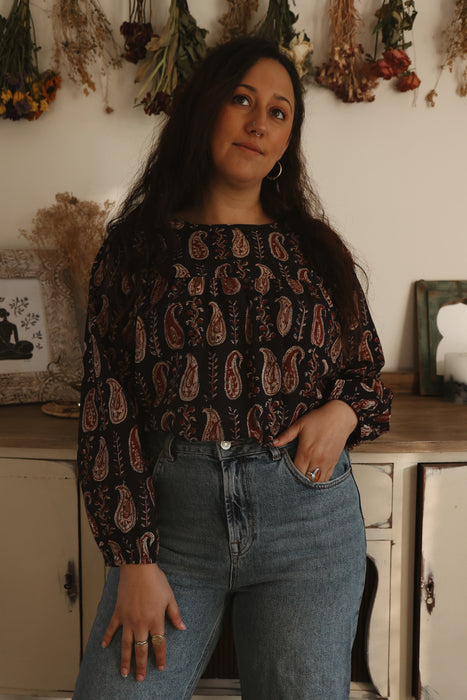 The Lula Blouse - Midnight