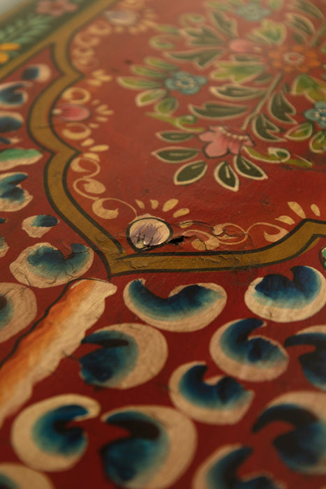 Large Hand Painted Indian Cabinet