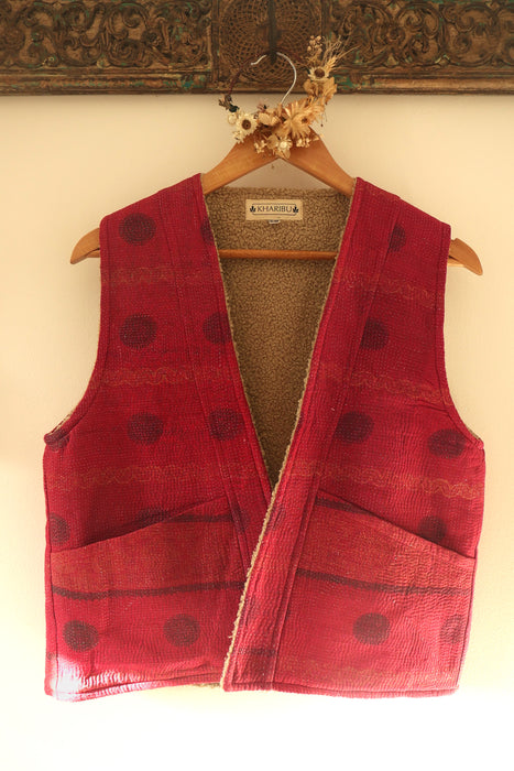 Kantha Teddy Gilet S/M