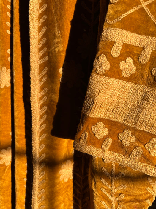 The Kasbah Velvet Duster - Golden Honey