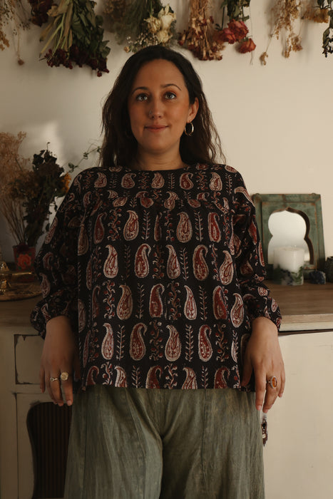 The Lula Blouse - Midnight