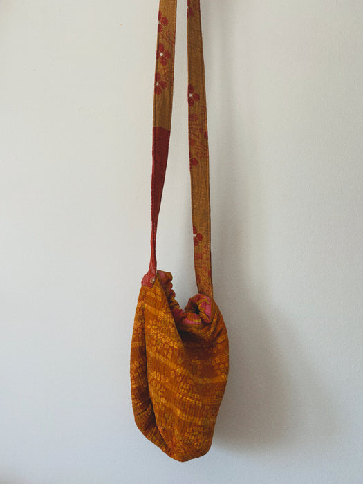 Kantha Round Bucket Bag