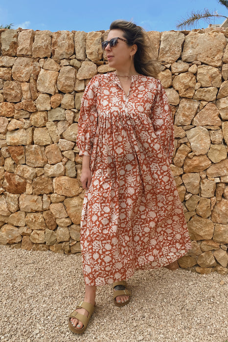 The Rowan Dress - Terracotta