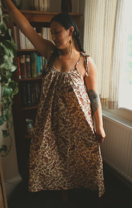 The Kalyani Midi Dress ~ Soft Chamomile
