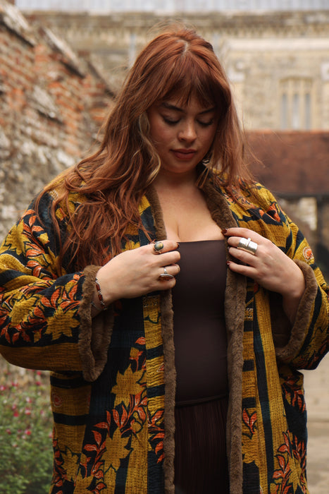 The Wanderlust Kantha Coat