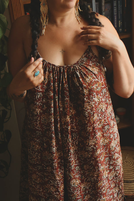 The Kalyani Midi Dress ~ Spiced Mulberry