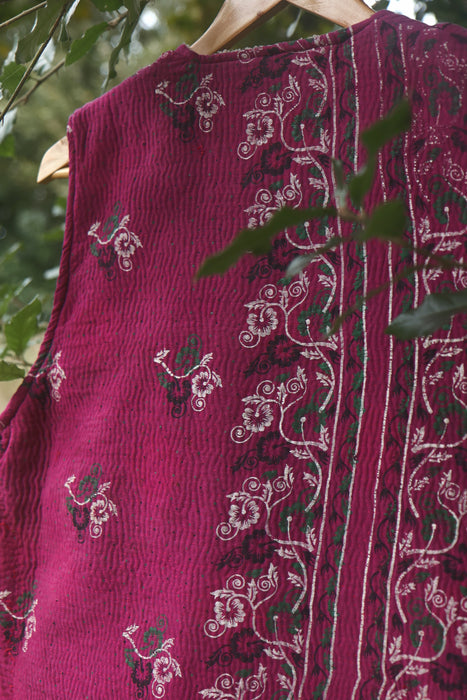 Kantha Teddy Gilet M/L