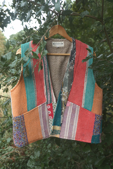 Kantha Teddy Gilet M/L