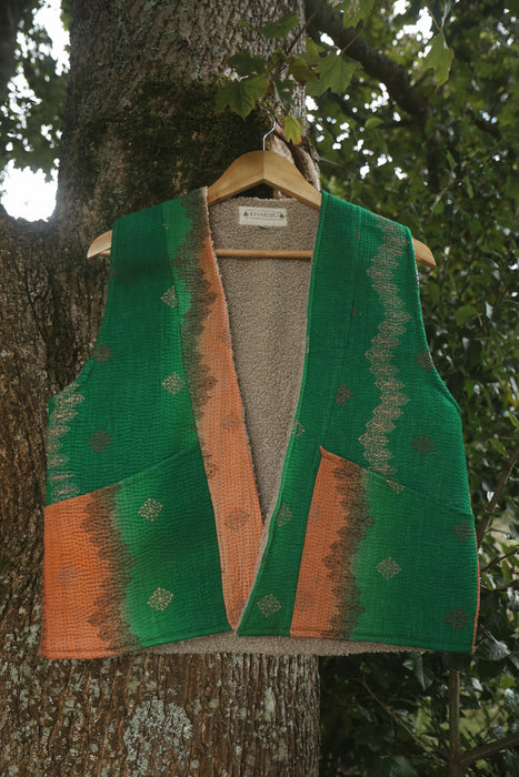 Kantha Teddy Gilet S/M