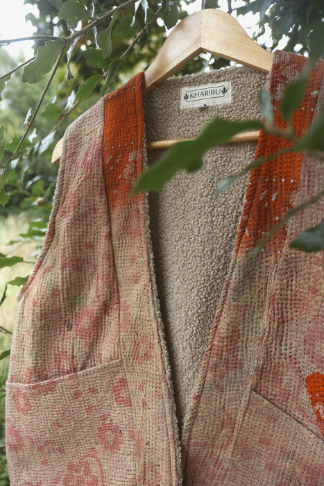Kantha Teddy Gilet M/L