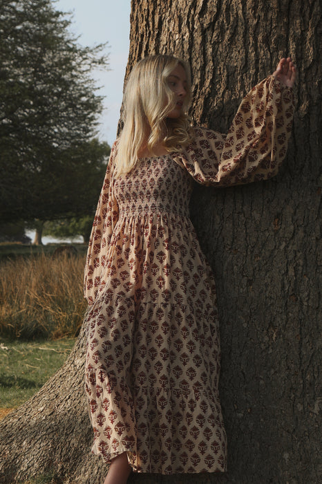 The Anushka Dress - Fawn