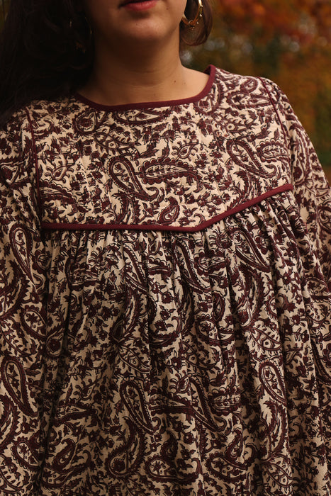 The Naazira Dress - Winter Paisley