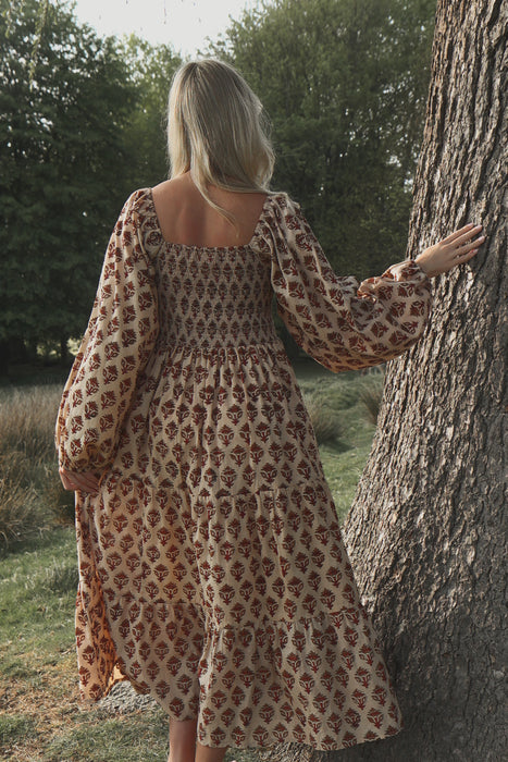 The Anushka Dress - Fawn