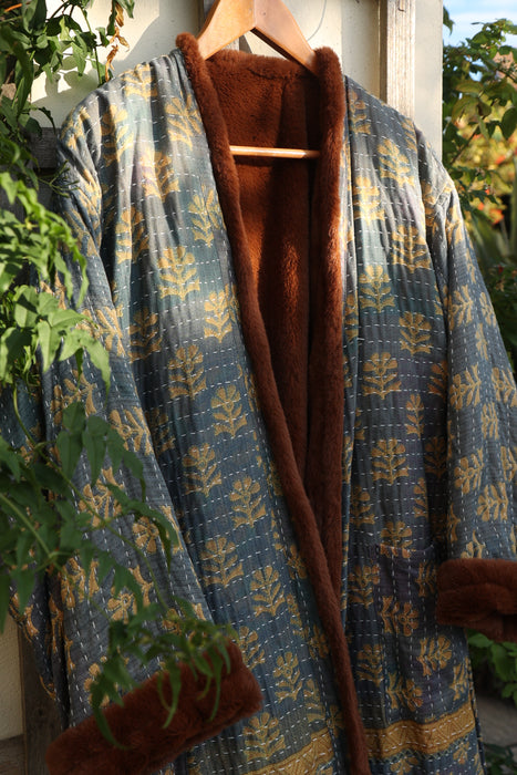 The Wanderlust Kantha Coat