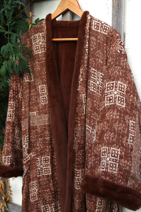 The Wanderlust Kantha Coat