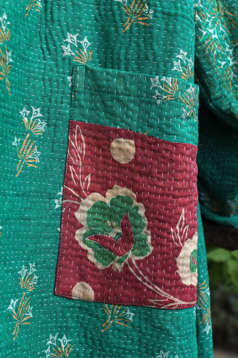 The Wanderlust Kantha Coat