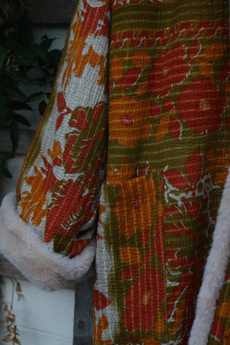 The Wanderlust Kantha Coat