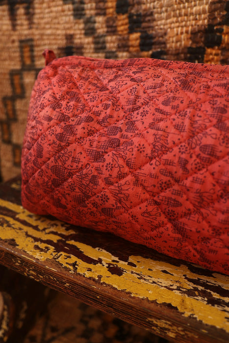 Indian Sari Washbag - Ditsy Floral