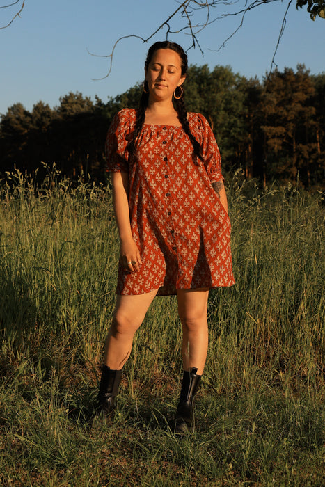 The Brooke Dress - Rust